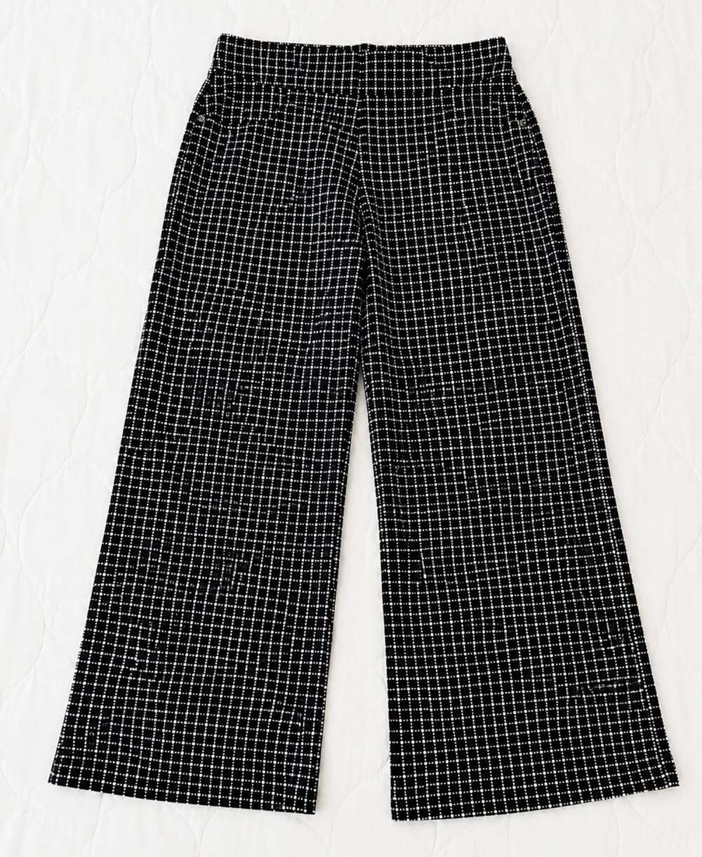 Polished & Poised Petite XL Black White Geometric Pull-On Career Pants Stretch - Picture 3 of 9